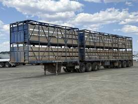 2015 STRASBURG B-DOUBLE LIVESTOCK TRAILER COMBINAT - picture1' - Click to enlarge