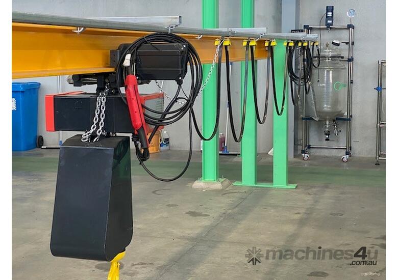 Never used Kone electric chain hoist and festoon system for sale (3,200kg) at less than half price!