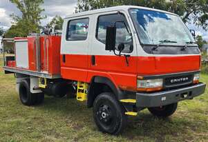 Mitsubishi Fuso Canter FG 4x4 Dualcab Traytop Firetruck. Ex NSW Rural Fire Service.