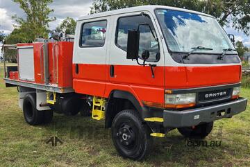 Mitsubishi Fuso Canter FG 4x4 Dualcab Traytop Firetruck. Ex NSW Rural Fire Service.