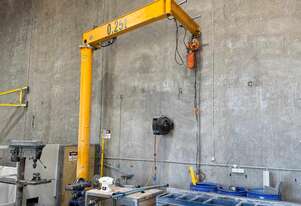 2 x Articulated Jib Cranes 250kg with electric chain hoist