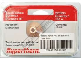 Hypertherm 105A Shield 220993 Suits Powermax 105 (Pack of 1) - picture1' - Click to enlarge