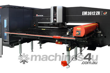  Amada - EM3612ZRT Turret Punch Press + ASR3015N Automation (10 Shelves Tower) Rear Skeleton