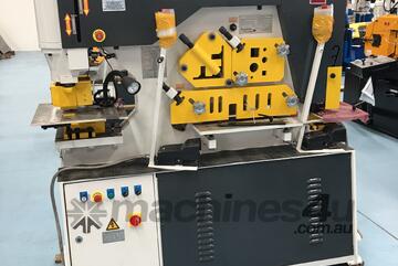PUNCHTECH 90 TON IRON WORKER | HYD PLATE CLAMPING | LASER ALIGNMENT LIGHT | PRESS BRAKE TOOLING