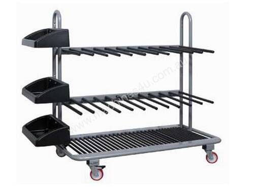 caption ### RUNOUT SALE ## FOM CARR 300 Aluminium Window Frame Trolley