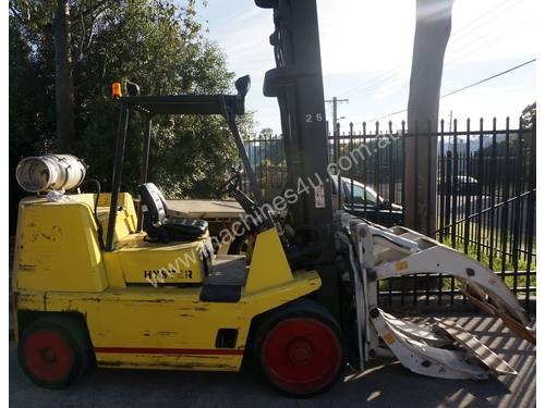 7 tonne Hyster space saver & Paper Roll Clamp
