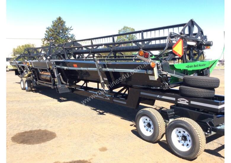 caption Honey Bee 42' Header Front Trailer Harvester/Header