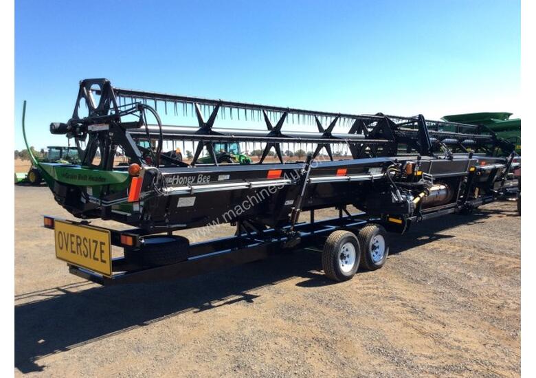 caption Honey Bee 42' Header Front Trailer Harvester/Header