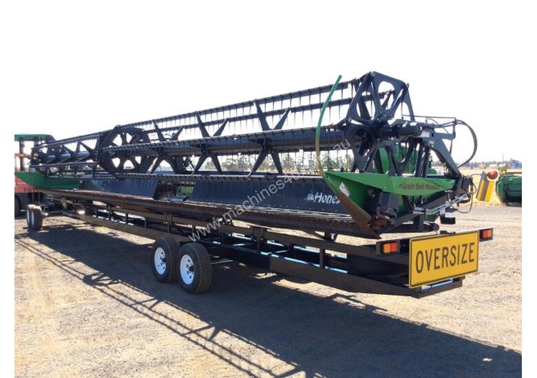 caption Honey Bee 42' Header Front Trailer Harvester/Header