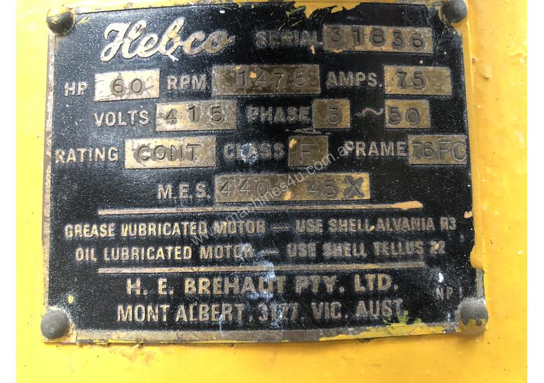 caption Hebco hollow shaft irrigation motor