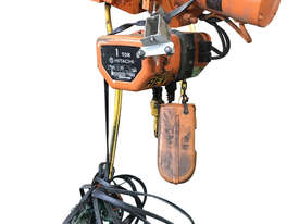 Hitachi Electric Chain Hoist 1 Ton x 6 Meters 3 Phase 415 Volt Electric Shop Crane - picture0' - Click to enlarge