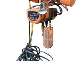 Hitachi Electric Chain Hoist 1 Ton x 6 Meters 3 Phase 415 Volt Electric Shop Crane - picture1' - Click to enlarge