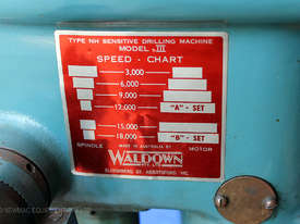 Waldown NH Sensitive drilling machine - picture1' - Click to enlarge