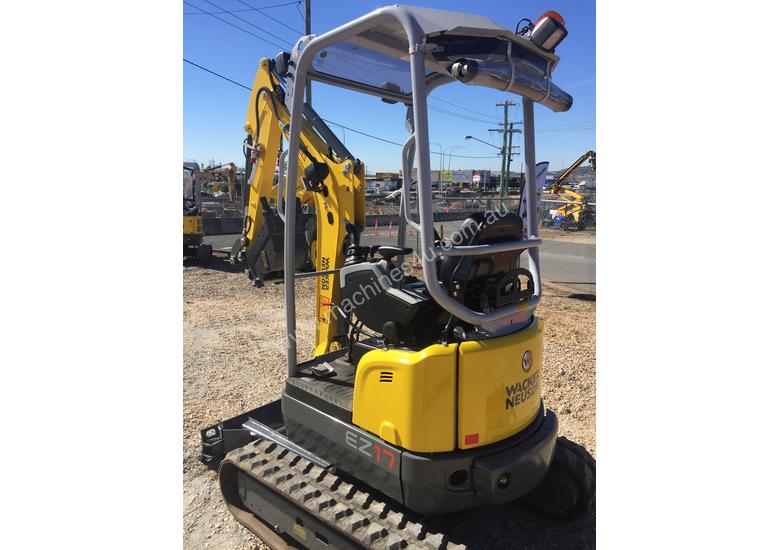 caption Wacker Neuson EZ17 Mini Excavator, Hydraulic Hitch & Bucket Set $32000+gst ZERO PAYMENTS FOR 90 DAYS