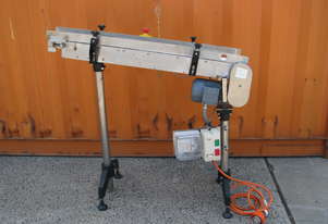 Incline Motorised Narrow Belt Conveyor - 1.16m long