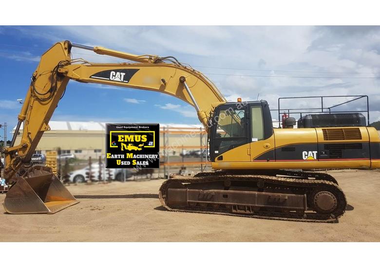 caption 2007 Cat 330DL Excavator, Tilting Mud Bucket. E.M.U.S MS604