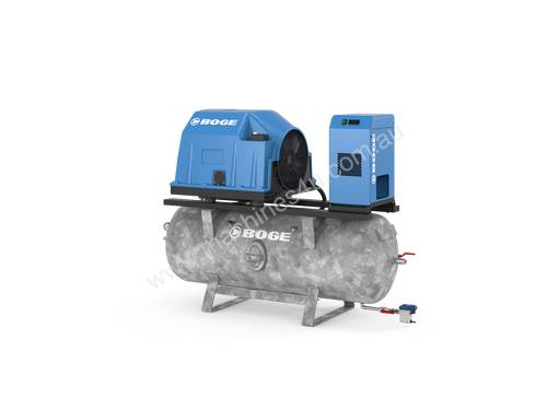 Oil Free Piston Compressor Air Station  - 5.5kW - (24.4 cfm)  With tank and dryer 