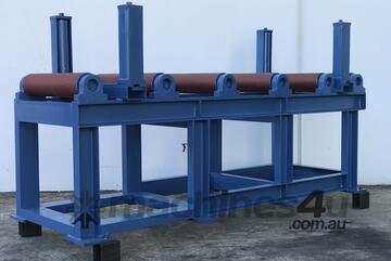 Roller Conveyor Heavy Duty 2000mm Long x 620mm Wide with 280mm High side rollers Non-power feed.