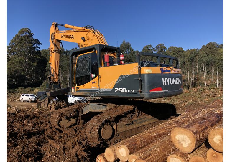 caption 2015 Hyundai R250LC-9HC Log Loader