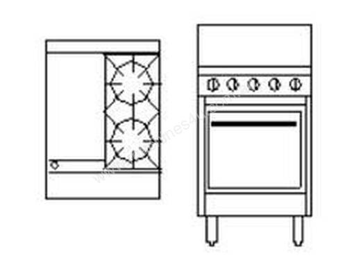 Goldstein PF12G220 - 2 Gas Burner + Griddle With Oven