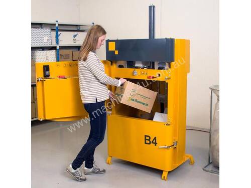 Bramidan B4 Vertical Baler | Great for Cardboard & Plastic | Quiet and compact in size - Hire