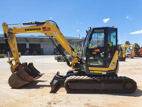 2018 YANMAR VIO82 8T EXCAVATOR WITH LOW 1300 HOURS, FULL CIVIL SPEC AND BUCKETS