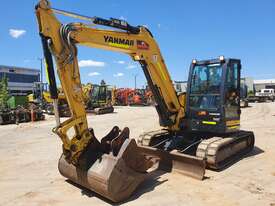 2018 YANMAR VIO82 8T EXCAVATOR WITH LOW 1300 HOURS, FULL CIVIL SPEC AND BUCKETS - picture0' - Click to enlarge