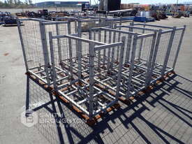 7 X EMPTY TEMPORARY FENCE FLOORING CAGES - picture0' - Click to enlarge