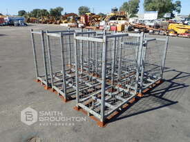 7 X EMPTY TEMPORARY FENCE FLOORING CAGES - picture1' - Click to enlarge