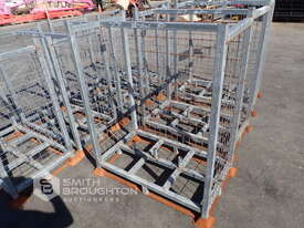 7 X EMPTY TEMPORARY FENCE FLOORING CAGES - picture2' - Click to enlarge