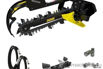 Digga Mini Loader and Small Skid Steer Loader Bigfoot Trencher 900mm