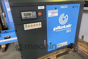 PILOTAIR PAC22. KAESER 20hp $5450. BOGE 40hp. MITSUI Oil Free 50hp. COMPAIR 60hp VSpd. ATLAS 75hp