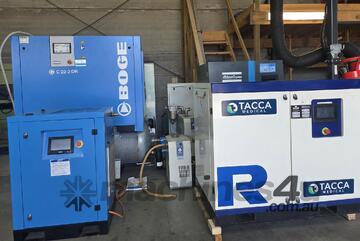 FOCUS 7.5kw VariSpeed/ Focus 15kw x 2. PNEUTECH 22kw. ATLAS COPCO GA22VSD/ 55kw. MITSUI OilFree37kw