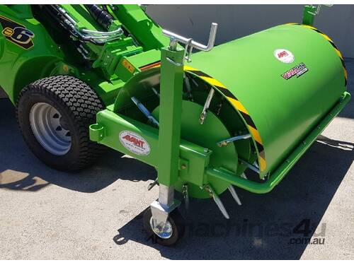 caption Versatach Lawn Aerator Attachment for Avant Mini Loader