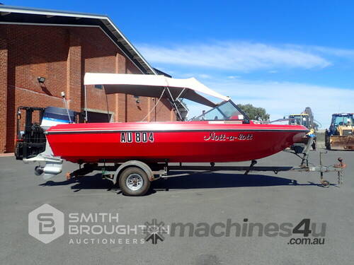 1988 CUSTOM BUILT SINGLE AXLE BOAT TRAILER