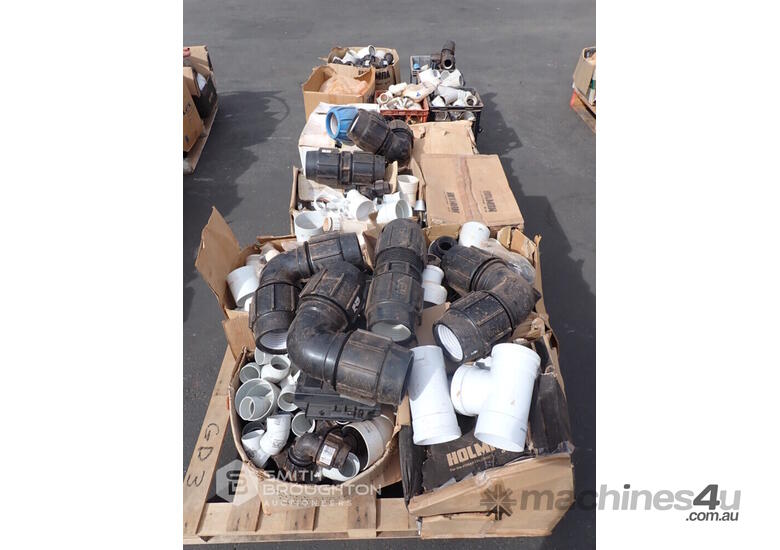 Used 3 X PALLETS COMPRISING OF PVC FITTINGS JOINERS Earthmoving Parts