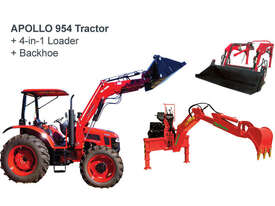 APOLLO 95hp 4WD Diesel Tractor + FEL + Backhoe - picture0' - Click to enlarge
