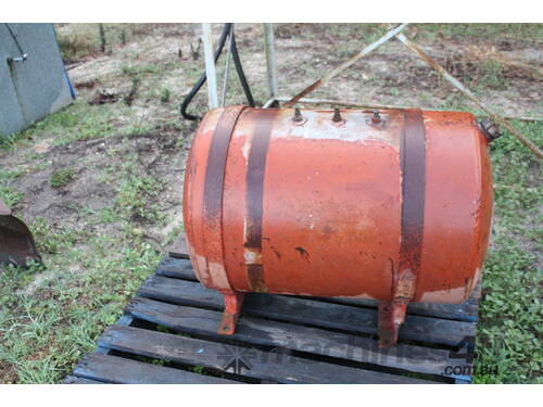 Red diesel fuel tank