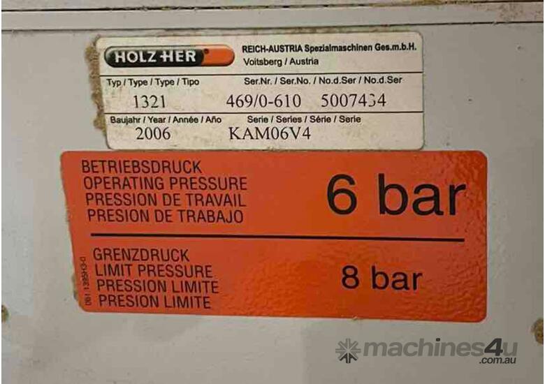 Used 2006 holzher HOLZHER SPRINT 1321 DUST EXTRACTION MANIFOLD