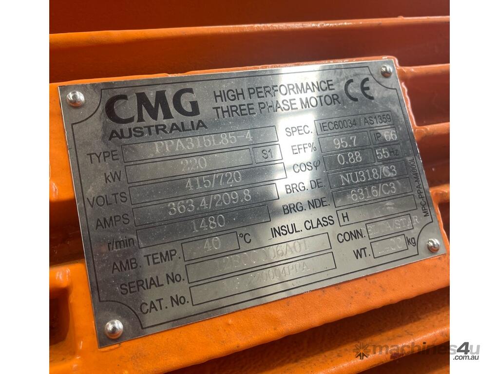 Used cmg PPA315L854 AC Motors in SEAFORD, VIC