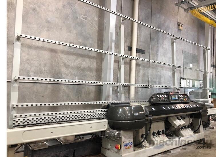 Used 2011 GLASTON BAVELLONI BAVELONI GEMY II GLASS STRAIGHTLINE EDGING