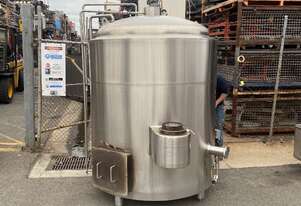 2500L Stainless jacketed agitated pressure vessel natural gas boiler TriClover fittings 2500L Stainless jacketed agitated pressure vessel natural gas boiler TriClover fittings