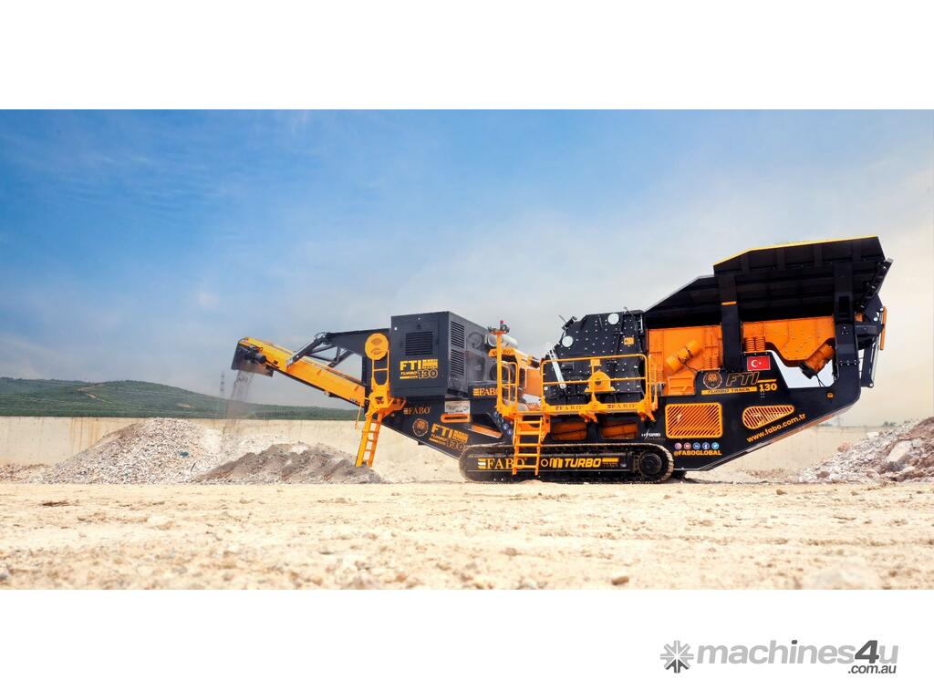 New Fabo Fabo Fti Tracked Impact Crusher Mobile Crushing Plant