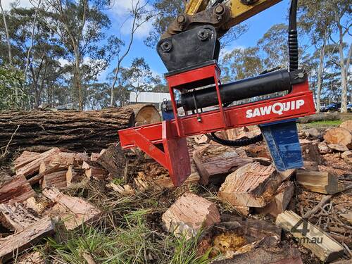 Sawquip SplitEx Excavator Log Splitter Attachment: 6T-8T Machines - Manufactured in Australia