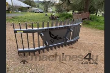 BEH Skidsteer Stick Rake 2100mm x 900mm Staight *MADE TOUGH IN AUSTRALIA*