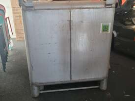 350 Gallon Stainless Steel Tank - IBC Tote (Side Drain) - picture0' - Click to enlarge