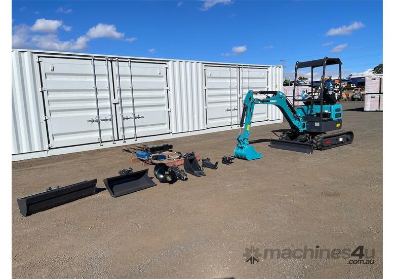 EXEQ 1.7T Mini Excavator with Multiple Attachments