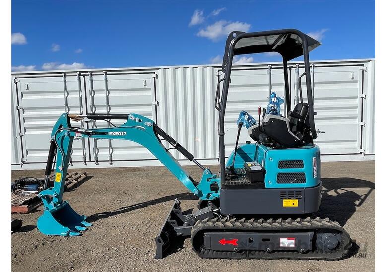 EXEQ 1.7T Mini Excavator with Multiple Attachments