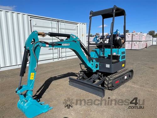 EXEQ 1.7T Mini Excavator with Multiple Attachments