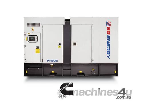 caption SG ENERGY – CUMMINS 110 kVA Industrial Three Phase Generator
